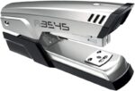 Maped Half Strip A-3545 Grapadora Metalica de Sobremesa - Hasta 25 Hojas a la Vez - Admite Grapas 24/6 y 26/6 - Grapado Abierto y Cerrado - Color Gris Metalizado - Imagen 2