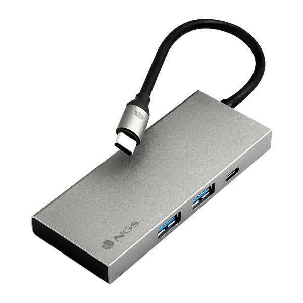 301132_1 NGS Wonder Dock 4 Pro 4 en 1 Hub USB-C - 2x USB 3.0, 1x USB-C PD 100W, 1x HDMI - Admite Resoluciones Maximas de 4K a 30 Hz - Velocidad hasta 5 Gbps - Imagen 1