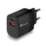 NGS Bud 33W Cargador GaN Universal de Pared 33W Ultrarapido - 1x USB-C PD & PPS, 1x USB-A QC 3.0 - Color Negro - Imagen 3