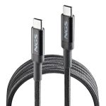NGS Cable 2.0 USB-C Macho a USB-A Macho - Carga Ultrarapida hasta 65W - Longitud 3m - Color Negro - Imagen 2