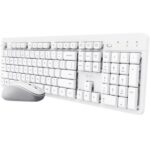 Trust Ody II Pack de Teclado USB Inalambrico, Teclas Multimedia y FN + Raton USB Inalambrico 800-1600DPI 3 Botones - Teclas y Botones Silenciosos - Color Blanco - Imagen 2