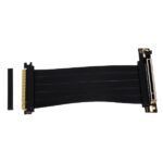 Abysm Cable de Extension Riser PCIe 4.0 x16 Flexible - Blindaje EMI - Longitud 17cm - Color Negro - Imagen 2