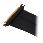 Abysm Cable de Extension Riser PCIe 4.0 x16 Flexible - Blindaje EMI - Longitud 17cm - Color Negro - Imagen 5