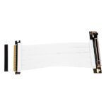 Aisens Cable de Extension Riser PCIe 4.0 x16 Flexible - Blindaje EMI - Longitud 17cm - Color Blanco - Imagen 2