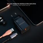 Nanocable Cargador de Pared USB-C/PD + USB-A/QC 30W - Color Negro - Imagen 3