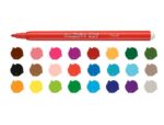 Carioca Joy Pack de 24 Rotuladores - Tinta Superlavable - Punta Fina 2.8mm - Punta Bloqueada - Tapa Ventilada - Color Varios - Imagen 3