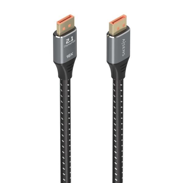 303277_1 Aisens Cable DISPLAYPORT V2.1 16K@60HZ 80GBPS - DP/M-DP/M - 2.0m - Color Negro - Imagen 1