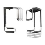Aisens Soporte Altura Personalizable para CPU por Debajo de Escritorio - Color Negro/Plata - Imagen 4