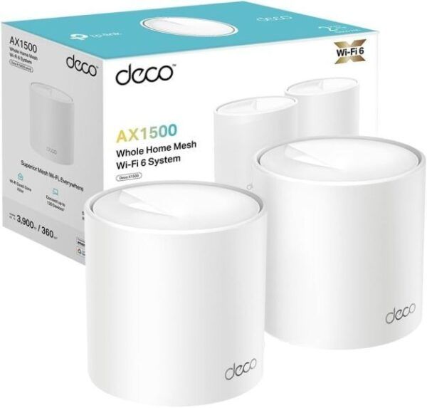TP-Link Deco X10 Sistema WiFi Mesh AI de 2 Unidades WiFi 6 AX1500 Dual Band - Velocidad hasta 1500Mbps - 2 Puertos RJ-45 - Imagen 5