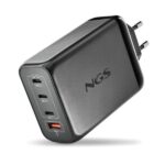 NGS Bud 240W Cargador GaN Universal de Pared 240W Ultrarapido - 3x USB-C PD & PPS, 1x USB-A QC 3.0 - Color Negro - Imagen 3