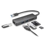 NGS IHUB Reader Hub USB 3.0 - 3 Puertos USB 3.0 - 1 Ranura SD - 1 Ranura MicroSD - Imagen 2