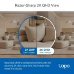TP-Link TC72 Camara de Seguridad WiFi  2K QHD 4MP 360º - Vision Nocturna - Deteccion y Notificaciones Inteligentes de IA - Alarma de Luz y Sonido - Audio Bidireccional - Imagen 4