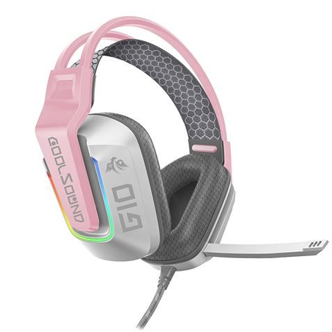 304447_1 Coolsound Auricular Gaming G10 - Compatible con XBOX, PS5, PS4, Switch y PC - Color Rosa - Imagen 1