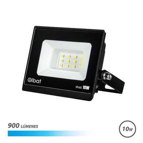 304627_1 Elbat Foco LED Serie Super Slim 10W - 900 Lumenes - 6500K Luz Fria - IP65 Para Uso en Exterior - Imagen 1
