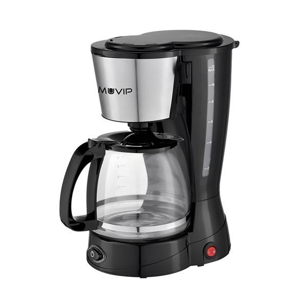 304712_1 Muvip Cafetera de Goteo - Eléctrica - 800W - Funcion antigoteo - Filtro Permanente Abatible - Indicador Nivel de Agua - Contenedor transparente - Capacidad para 12 Tazas - Imagen 1