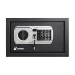 Cromad Caja Fuerte Electronica - Alto Nivel de Seguridad - De 3 a 8 Digitos - Bisagras Ocultas - Incluye Llave de Emergencia - 200x310x200mm - Imagen 2