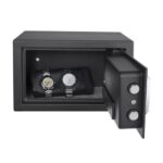 Cromad Caja Fuerte Electronica - Alto Nivel de Seguridad - De 3 a 8 Digitos - Bisagras Ocultas - Incluye Llave de Emergencia - 200x310x200mm - Imagen 3