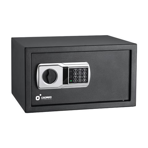 305037_1 Cromad Caja Fuerte Electronica - Alto Nivel de Seguridad - De 3 a 8 Digitos - Bisagras Ocultas - Incluye Llave de Emergencia - 250x350x250mm - Imagen 1