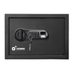 Cromad Caja Fuerte Electronica - Alto Nivel de Seguridad - De 4 a 8 Digitos - Huella Dactilar - Bisagras Ocultas - Incluye Llave de Emergencia - 250x350x250mm - Imagen 2