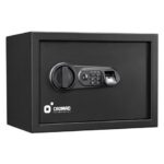 Cromad Caja Fuerte Electronica - Alto Nivel de Seguridad - De 4 a 8 Digitos - Huella Dactilar - Bisagras Ocultas - Incluye Llave de Emergencia - 250x350x250mm - Imagen 4