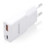 Aisens Cargador GaN Ultra Delgado 30W - 1xUSB-C PD3.0 QC4.0 - 1xUSB-A QC3.0 - Color Blanco - Imagen 3
