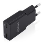 Aisens Cargador GaN Ultra Delgado 30W - 2xUSB-C PD3.0 QC4.0 - Color Negro - Imagen 3