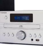 Thomson MIC122BT Micro Cadena Bluetooth - Reproductor de CD y Radio FM - Potencia Musical 50W - Tecnologia Bass Boost - Mando a Distancia - Color Plata - Imagen 2