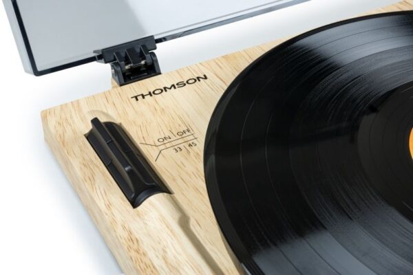 Thomson TT702 Giradiscos Preamplificado Premium - Conexion RCA  - Color Madera/Aluminio - Imagen 3