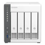 QNAP TS-433 NAS Torre Procesador ARM Cortex-A55 - Memoria 4GB - 4 Bahias 2.5", 3.5" - USB, RJ-45 2.5GB - Ventilador 120mm