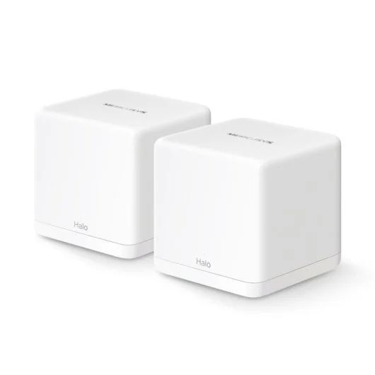 305987_1 Mercusys H60X Sistema Wi-Fi 6 Mesh AX1500 Doble Banda - 2 Unidades Halo - Cobertura hasta 350 m² - Color Blanco - Imagen 1