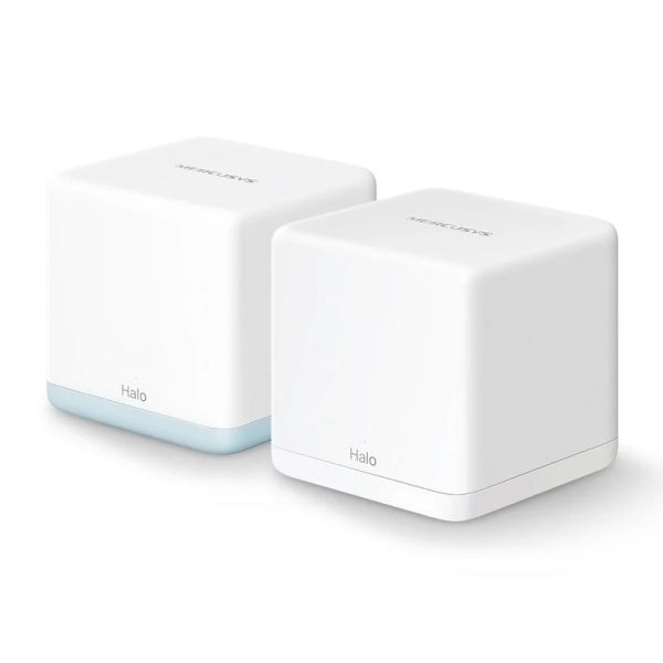 305997_1 Mercusys H32G Sistema Wi-Fi 5 Mesh AC1200 Dual Band - 2 Unidades Halo - Cobertura hasta 260 m² - Color Blanco - Imagen 1