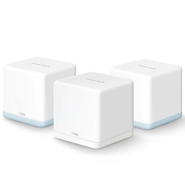 306027_1 Mercusys H32G Sistema Wi-Fi 5 Mesh AC1200 Dual Band - 3 Unidades Halo - Cobertura hasta 320 m² - Color Blanco - Imagen 1