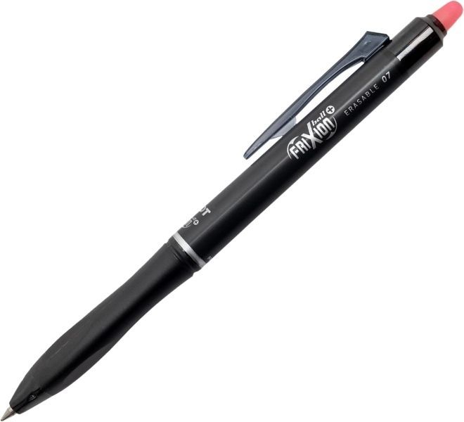 306207_1 Pilot Frixion Ball Plus Boligrafo Borrable - Punta de 0.7mm y Trazo de 0.35mm - Recargables - 80% de Plastico Reclclado - Color Rojo - Imagen 1