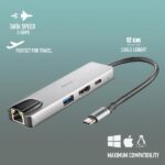 NGS Wonder Dock Supra 4 en 1 Hub USB-C - 1x USB 3.0, 1x USB-C PD 100W, 1x HDMI, 1x RJ45 - Admite Resoluciones Maximas de 4K a 30 Hz - Velocidad LAN de 1 Gbps - Imagen 4