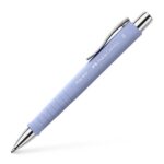 Faber-Castell Poly Pack de Boligrafo Poly Ball y Pluma Estilografica Poly Pen con Plumin B - Clip de Metal - Color Azul Claro - Imagen 3