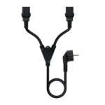 Nanocable Cable de Alimentacion CEE7 Macho a 2x C-13 Hembra 3m - Color Negro