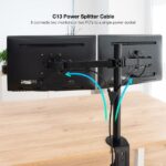 Nanocable Cable de Alimentacion CEE7 Macho a 2x C-13 Hembra 3m - Color Negro - Imagen 3