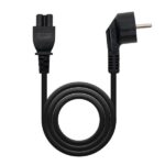 Nanocable Cable de Alimentacion CEE7 Acodado Macho a M-C5 Hembra Trebol 2m - Color Negro - Imagen 3