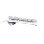 Trust Teclado de Membrana USB - Iluminacion LED - Cable de 1.35m - Color Blanco - Imagen 3