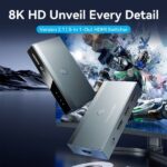 Vention Switch/Splitter HDMI 2.1 - 3x HDMI 2.1 Hembra 8K - USB-C - Color Gris - Imagen 2