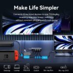 Vention Switch/Splitter HDMI 2.1 - 3x HDMI 2.1 Hembra 8K - USB-C - Color Gris - Imagen 4