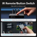 Vention Switch/Splitter HDMI 2.1 - 3x HDMI 2.1 Hembra 8K - USB-C - Color Gris - Imagen 5