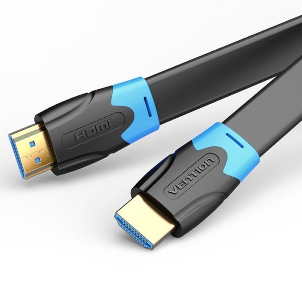 306903_1 Vention Cable Plano HDMI Macho a HDMI Macho 2.0 4K - 1m - Color Negro - Imagen 1