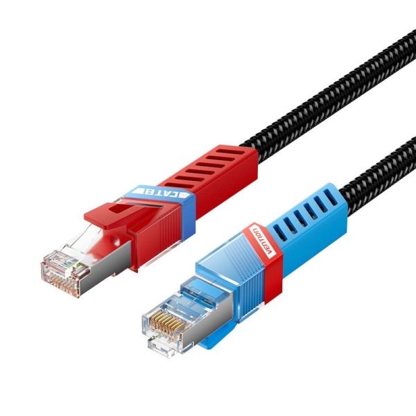 307208_1 Vention Cable de Red SFTP RJ45 Cat.8 - 0.5m - Gaming - Color Negro - Imagen 1