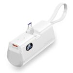 Vention PowerBank 4800mAh - USB-C - Carga Rapida 22.5W - Conector Plegable - Color Blanco