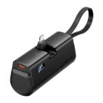 Vention PowerBank 4800mAh - Lightning - Carga Rapida 22.5W - Conector Plegable - Color Negro