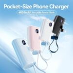 Vention PowerBank 4800mAh - Lightning - Carga Rapida 22.5W - Conector Plegable - Color Negro - Imagen 2