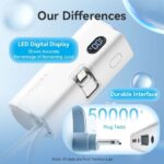 Vention PowerBank 4800mAh - Lightning - Carga Rapida 22.5W - Conector Plegable - Color Azul - Imagen 3