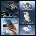 Vention PowerBank 1000mAh Magnetico Inalambrico - USB-C - Carga Rapida 20W - Color Negro - Imagen 4