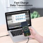 Vention Cable USB-A 2.0 a USB-C 2.0 5A 100W - 1m - Trenzado - Color Gris - Imagen 5